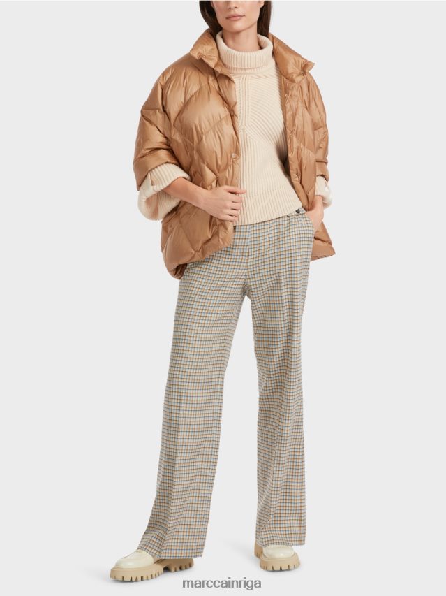 apģērbs spilgts īriss VRBHXD254 Marc Cain olas formas vestes stila mētelis