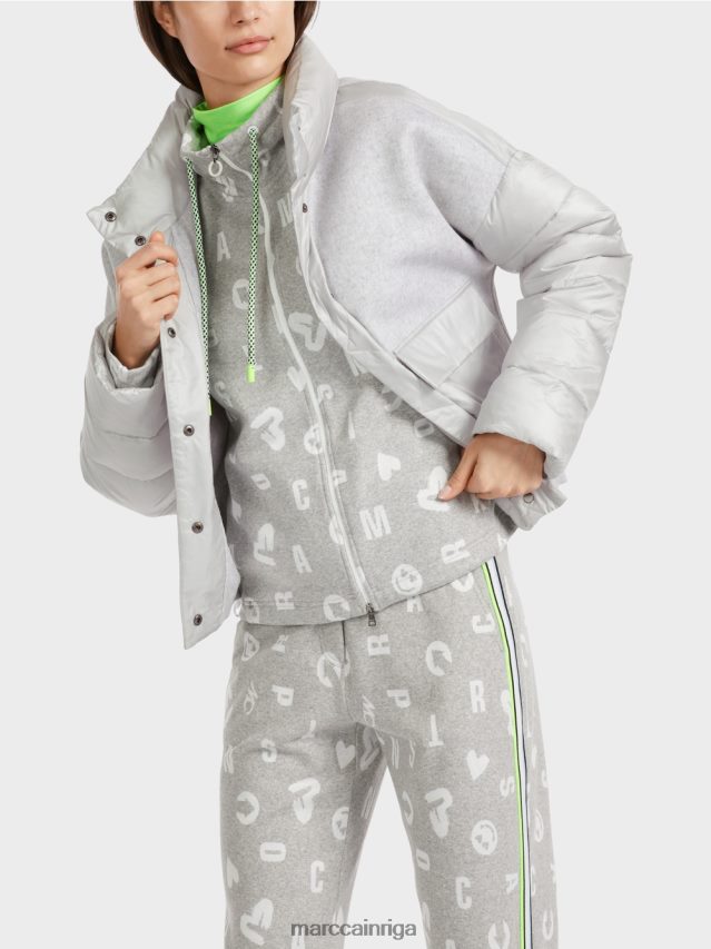 apģērbs sudrabaini pelēks VRBHXD258 Marc Cain āra jaka ar 3m izolāciju