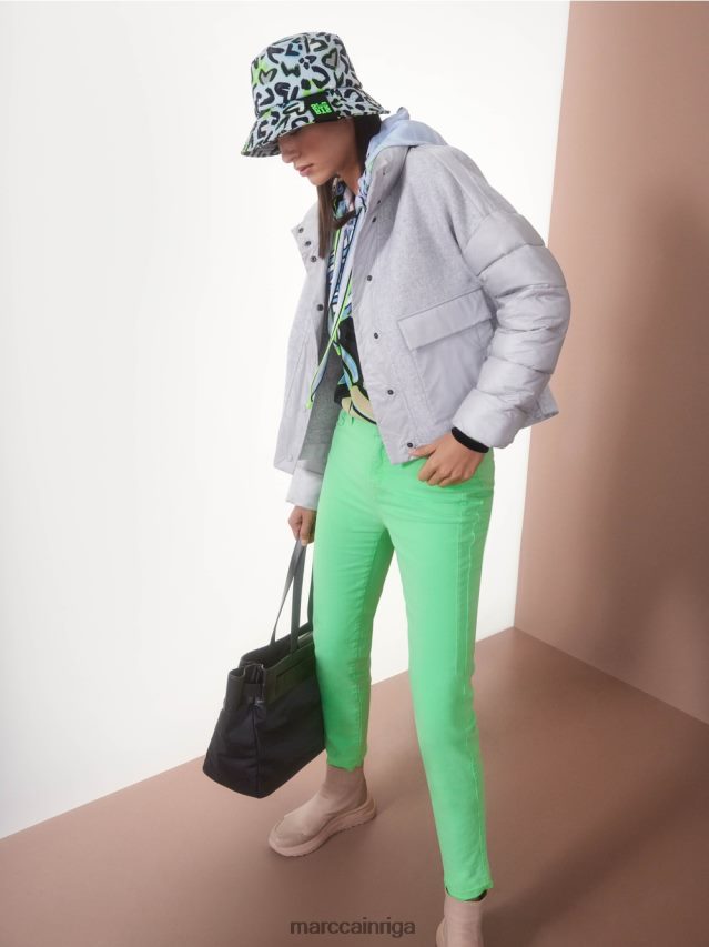 apģērbs sudrabaini pelēks VRBHXD258 Marc Cain āra jaka ar 3m izolāciju