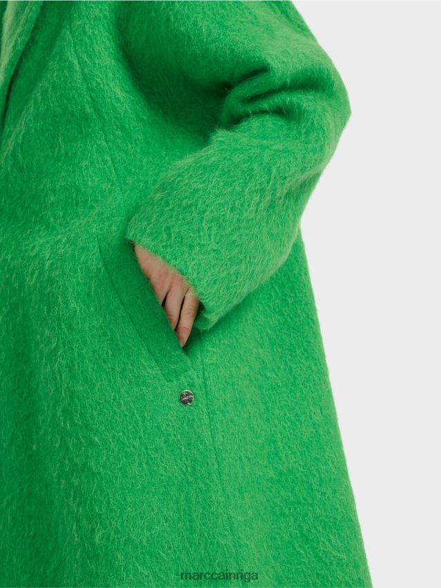 apģērbs tumši ābolu zaļš VRBHXD234 Marc Cain mētelis lielizmēra izskatā