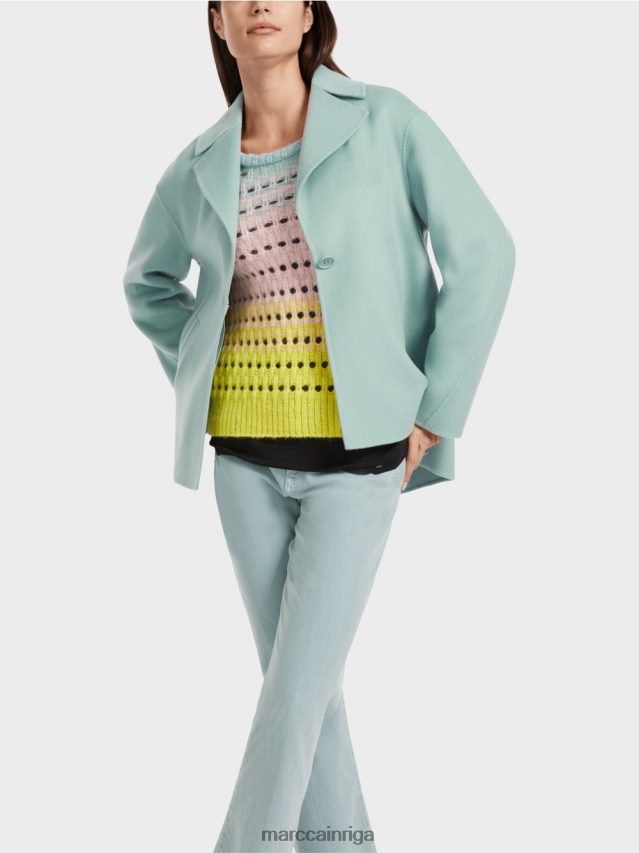 apģērbs tumši debeszils VRBHXD267 Marc Cain vilnas āra jaka