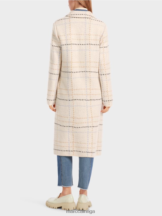 apģērbs tumšs krēms VRBHXD249 Marc Cain čekas mētelis adīts Vācijā