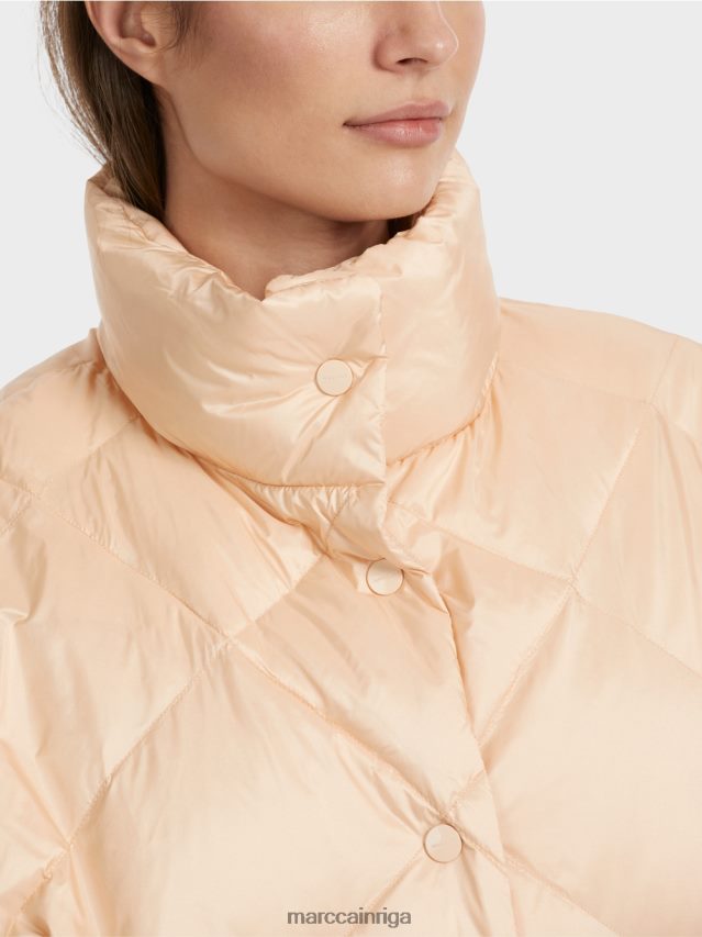 apģērbs tumšs krēms VRBHXD255 Marc Cain olas formas vestes stila mētelis