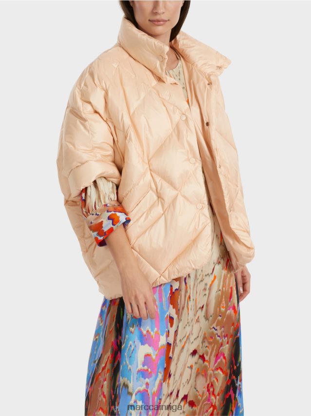 apģērbs tumšs krēms VRBHXD255 Marc Cain olas formas vestes stila mētelis