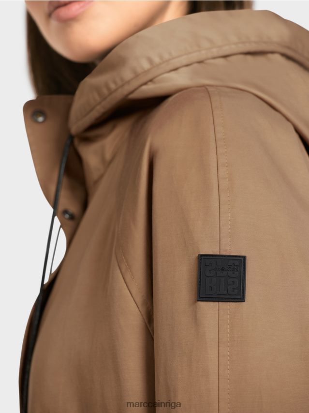 apģērbs viegla kafija VRBHXD283 Marc Cain ikdienas āra jaka ar apdruku