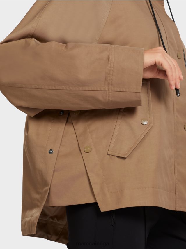 apģērbs viegla kafija VRBHXD283 Marc Cain ikdienas āra jaka ar apdruku