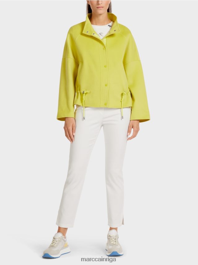 apģērbs zaļais sērs VRBHXD289 Marc Cain āra jaka no vilnas filca