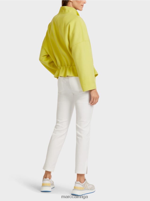 apģērbs zaļais sērs VRBHXD289 Marc Cain āra jaka no vilnas filca