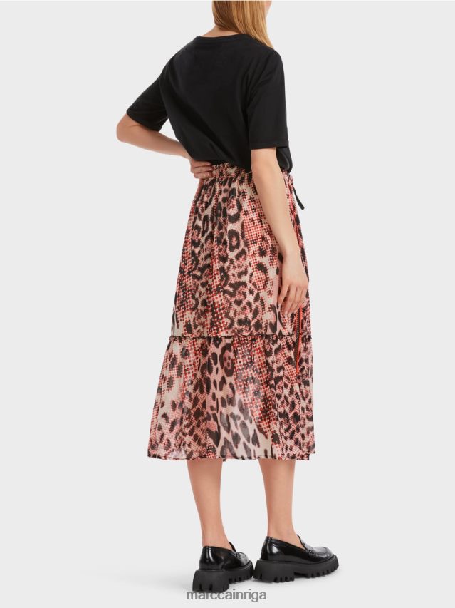 apģērbs campari VRBHXD464 Marc Cain gari daudzpakāpju svārki ar leo apdruku