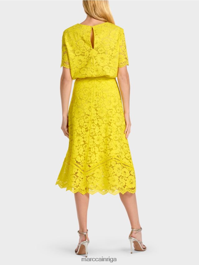 apģērbs citronzaļš VRBHXD484 Marc Cain svārki no mežģīņu auduma