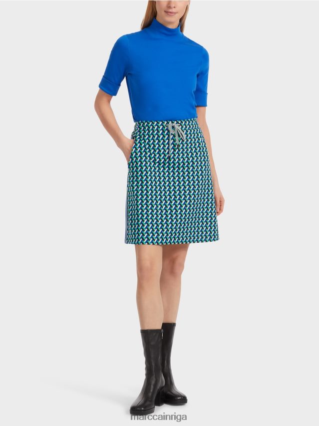 apģērbs emalja VRBHXD457 Marc Cain uzliesmojoši svārki ar visaptverošu dizainu