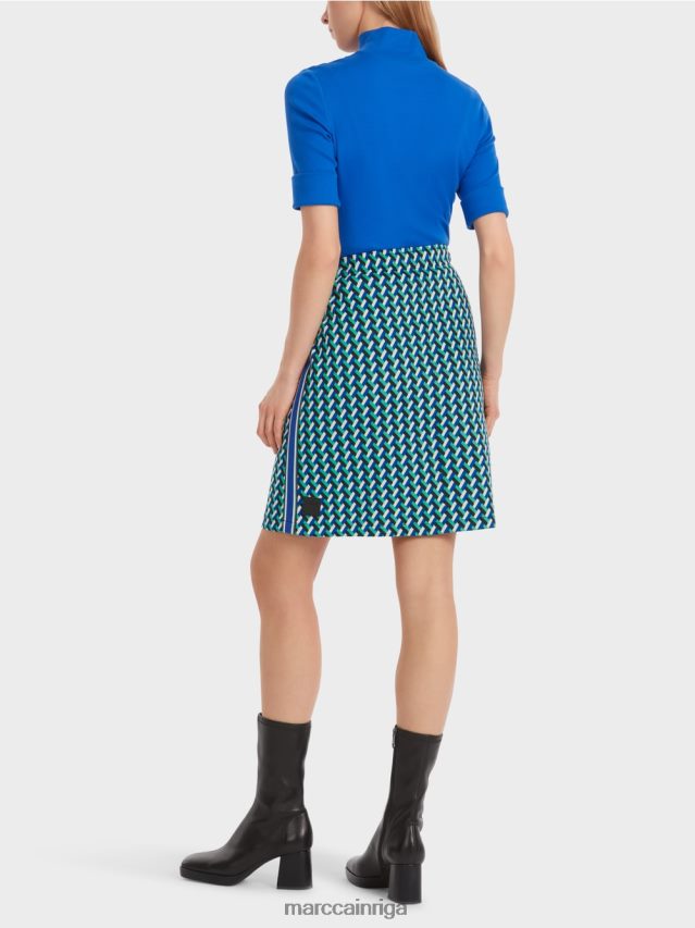 apģērbs emalja VRBHXD457 Marc Cain uzliesmojoši svārki ar visaptverošu dizainu