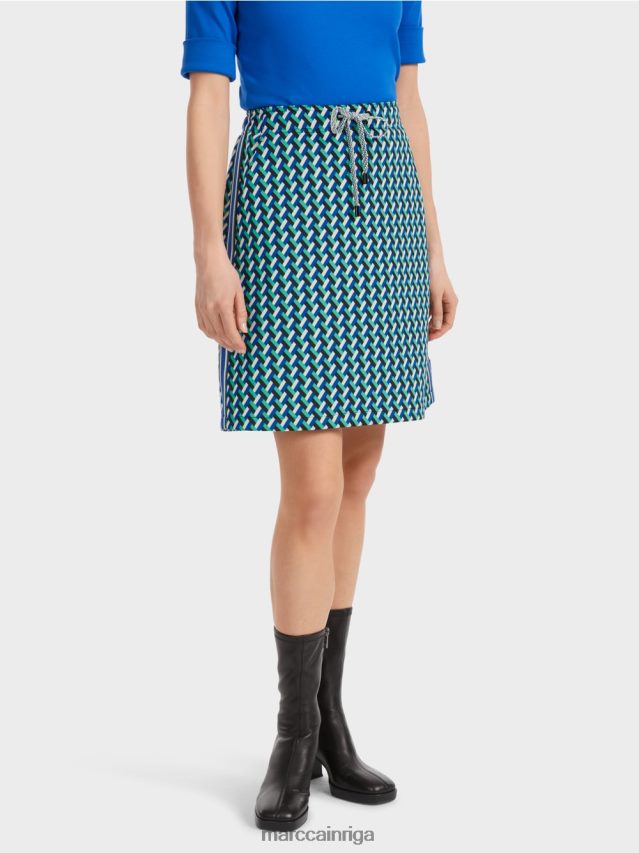 apģērbs emalja VRBHXD457 Marc Cain uzliesmojoši svārki ar visaptverošu dizainu