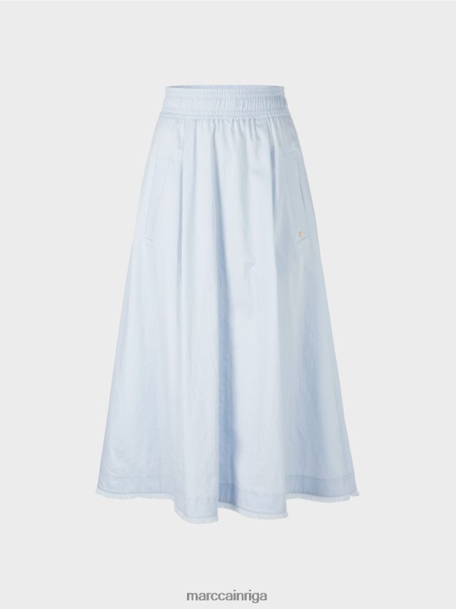 apģērbs gaiši pūderzils VRBHXD492 Marc Cain virpuļojoši svārki