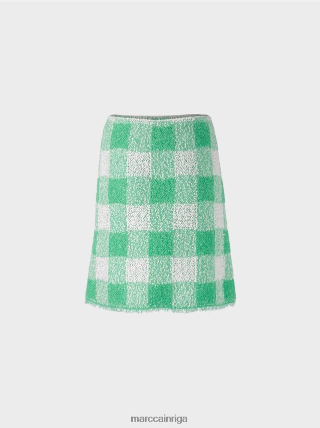 apģērbs gaišs skuķis VRBHXD495 Marc Cain Vichy čekas svārki \"adīti Vācijā\"