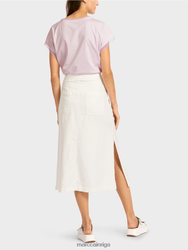 apģērbs gandrīz balts VRBHXD491 Marc Cain uzliesmojuši svārki
