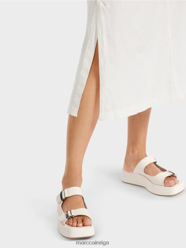 apģērbs gandrīz balts VRBHXD491 Marc Cain uzliesmojuši svārki