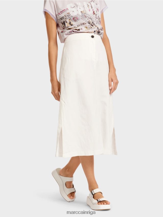 apģērbs gandrīz balts VRBHXD491 Marc Cain uzliesmojuši svārki