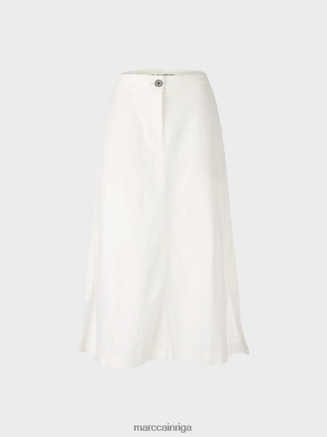 apģērbs gandrīz balts VRBHXD491 Marc Cain uzliesmojuši svārki