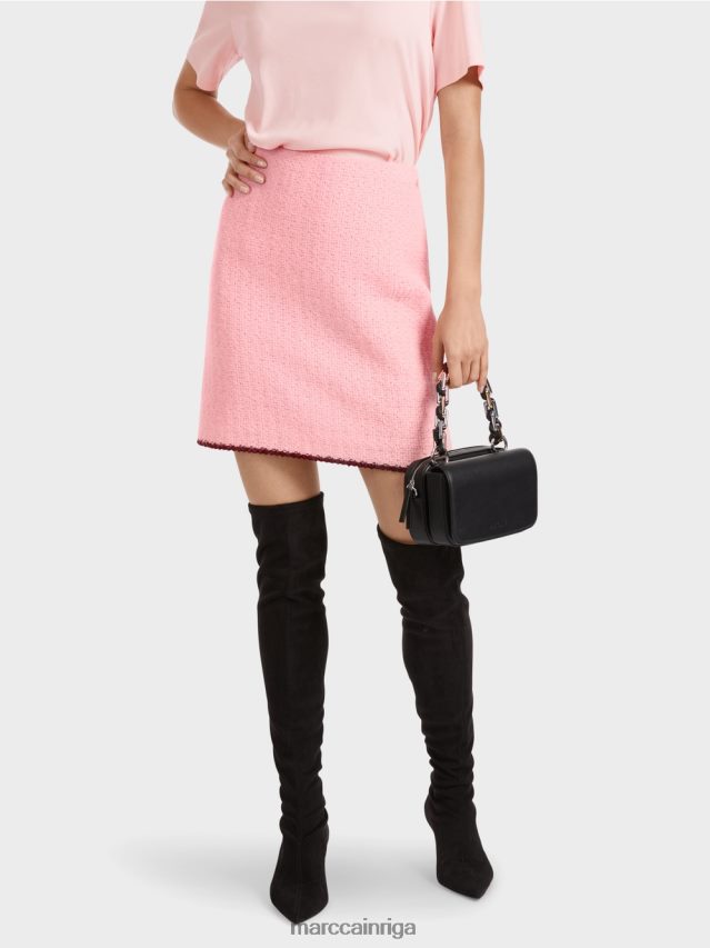 apģērbs mīksts pulveris rozā VRBHXD474 Marc Cain minisvārki, adīti Vācijā