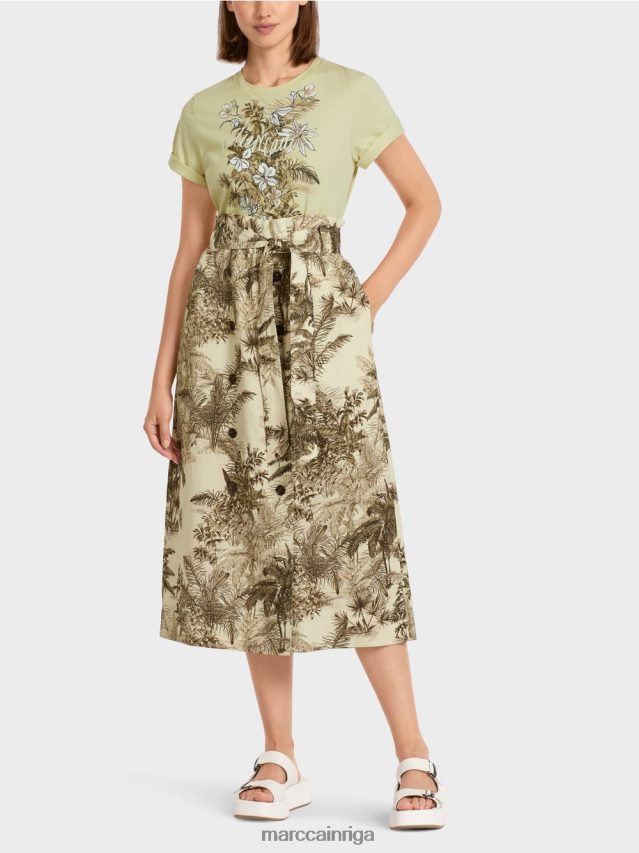 apģērbs maiga elpa VRBHXD493 Marc Cain svārki līdz teļiem