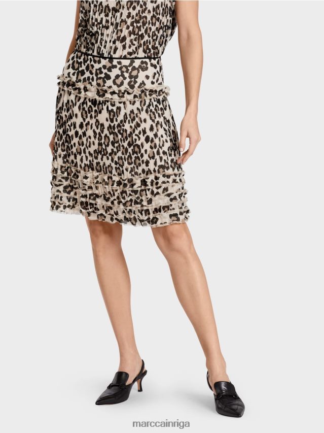 apģērbs melns VRBHXD488 Marc Cain mini svārki ar ielocēm