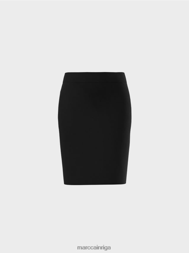 apģērbs melns VRBHXD515 Marc Cain elastīgi džersija svārki