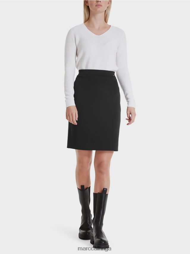 apģērbs melns VRBHXD515 Marc Cain elastīgi džersija svārki