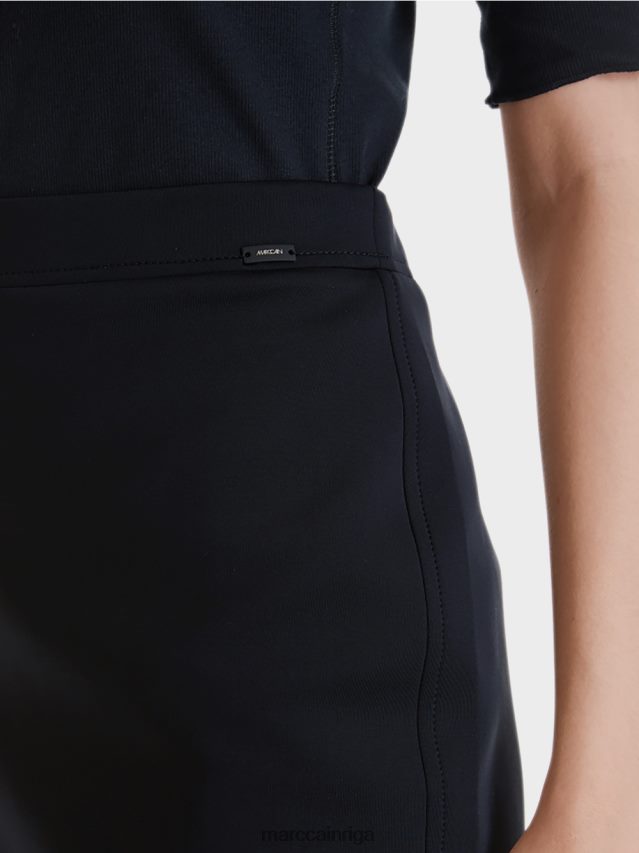 apģērbs pusnakts zils VRBHXD516 Marc Cain elastīgi džersija svārki