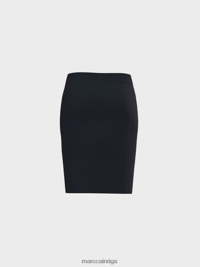 apģērbs pusnakts zils VRBHXD516 Marc Cain elastīgi džersija svārki