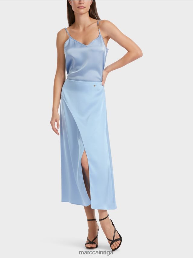 apģērbs tumšas vasaras debesis VRBHXD467 Marc Cain svārki ar ietīšanas efektu