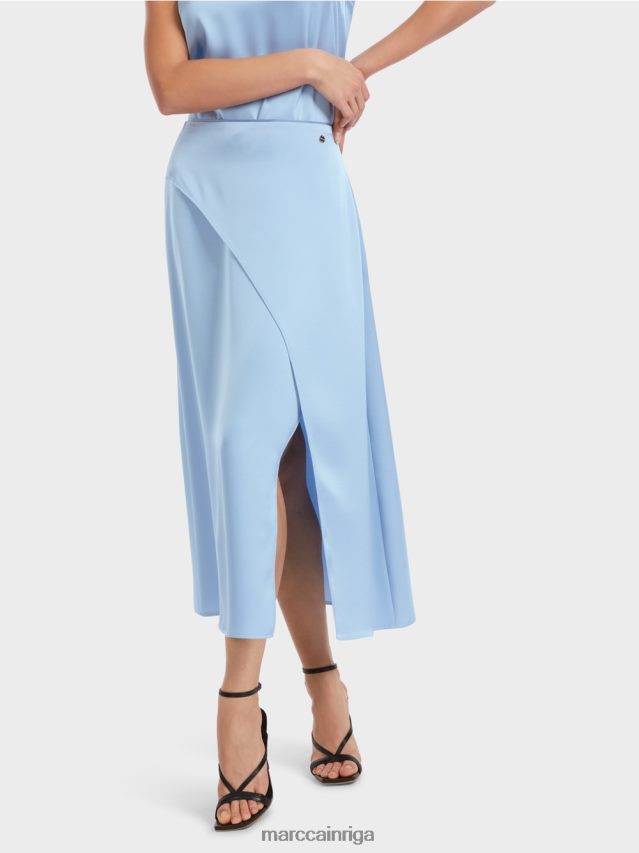 apģērbs tumšas vasaras debesis VRBHXD467 Marc Cain svārki ar ietīšanas efektu