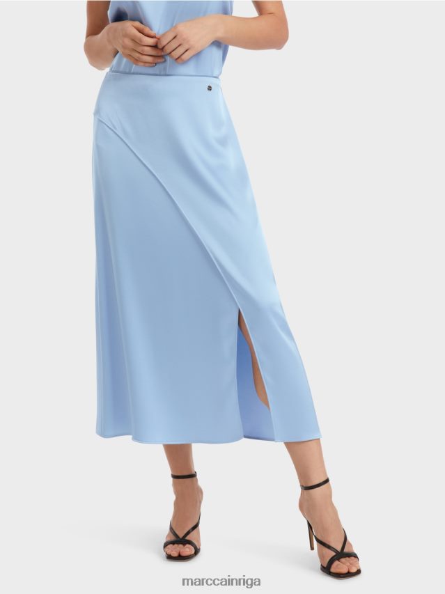 apģērbs tumšas vasaras debesis VRBHXD467 Marc Cain svārki ar ietīšanas efektu