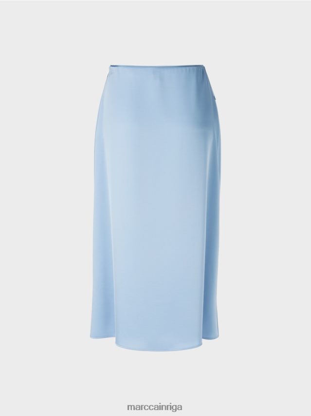 apģērbs tumšas vasaras debesis VRBHXD467 Marc Cain svārki ar ietīšanas efektu