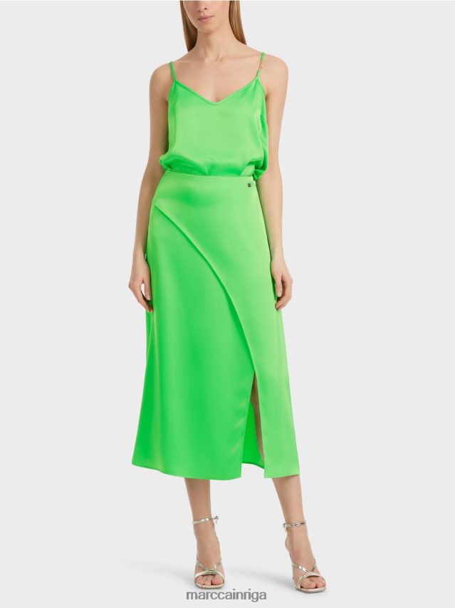 apģērbs tumši ābolu zaļš VRBHXD458 Marc Cain svārki ar ietīšanas efektu