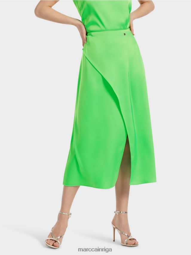 apģērbs tumši ābolu zaļš VRBHXD458 Marc Cain svārki ar ietīšanas efektu