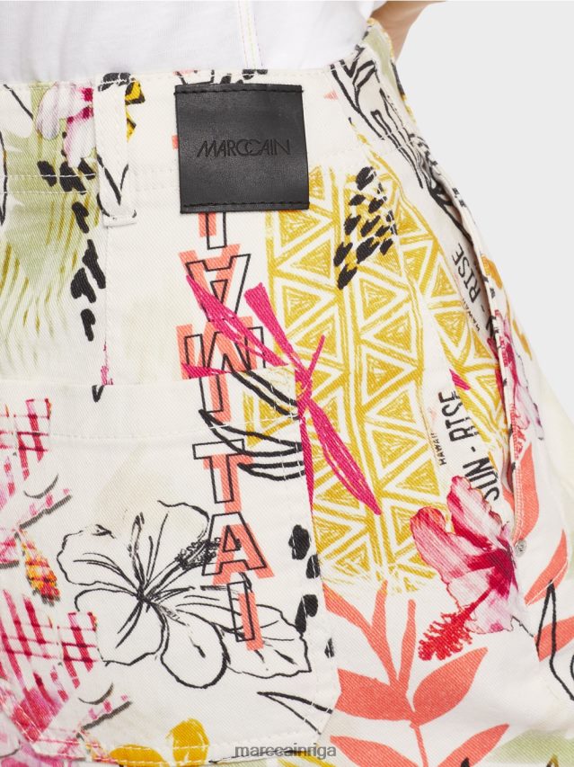 apģērbs viegla limeade VRBHXD479 Marc Cain \"pārdomāt kopā\" ​​mini svārki ar apdruku