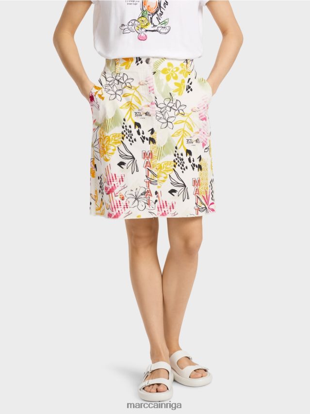 apģērbs viegla limeade VRBHXD479 Marc Cain \"pārdomāt kopā\" ​​mini svārki ar apdruku