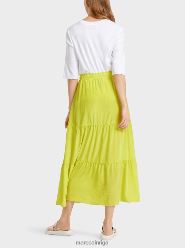 apģērbs viegla limeade VRBHXD482 Marc Cain locīti svārki ar auklu