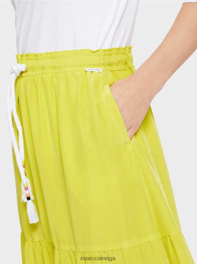 apģērbs viegla limeade VRBHXD482 Marc Cain locīti svārki ar auklu