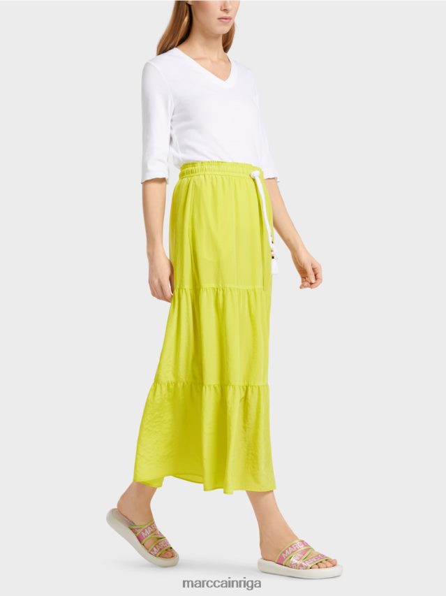 apģērbs viegla limeade VRBHXD482 Marc Cain locīti svārki ar auklu