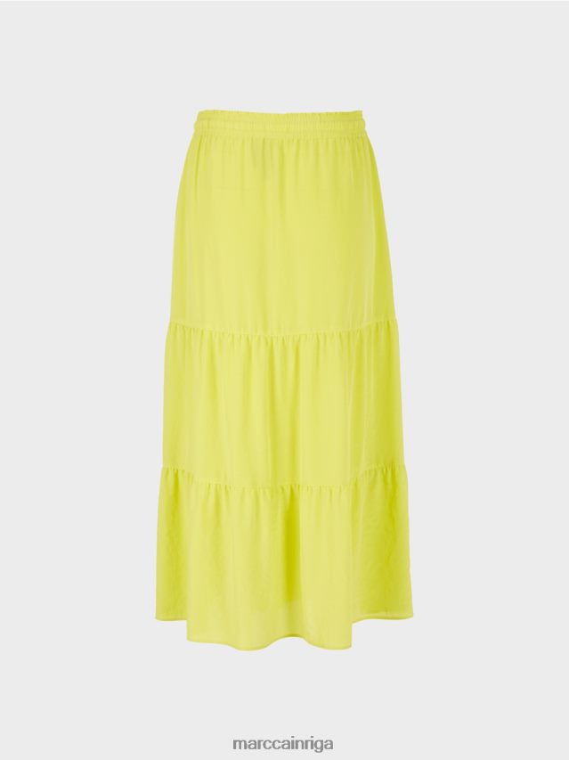 apģērbs viegla limeade VRBHXD482 Marc Cain locīti svārki ar auklu