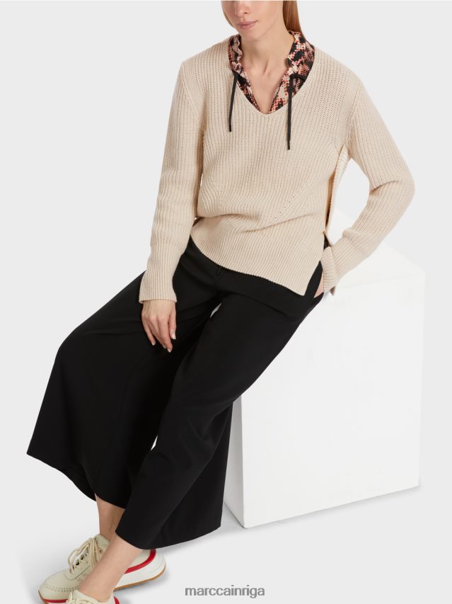 apģērbs Mandeļu piens VRBHXD1046 Marc Cain vilnas džemperis adīts Vācijā