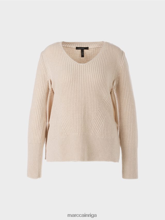 apģērbs Mandeļu piens VRBHXD1046 Marc Cain vilnas džemperis adīts Vācijā