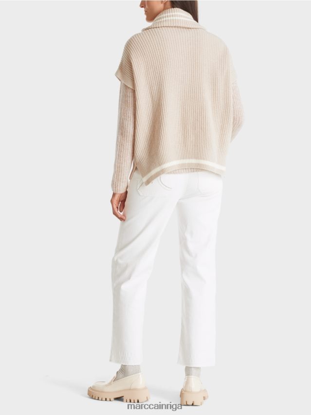 apģērbs Mandeļu piens VRBHXD1049 Marc Cain džemperis bez piedurknēm, adīts Vācijā