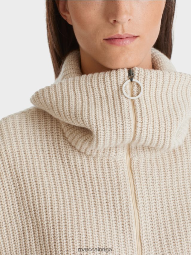 apģērbs Mandeļu piens VRBHXD1049 Marc Cain džemperis bez piedurknēm, adīts Vācijā