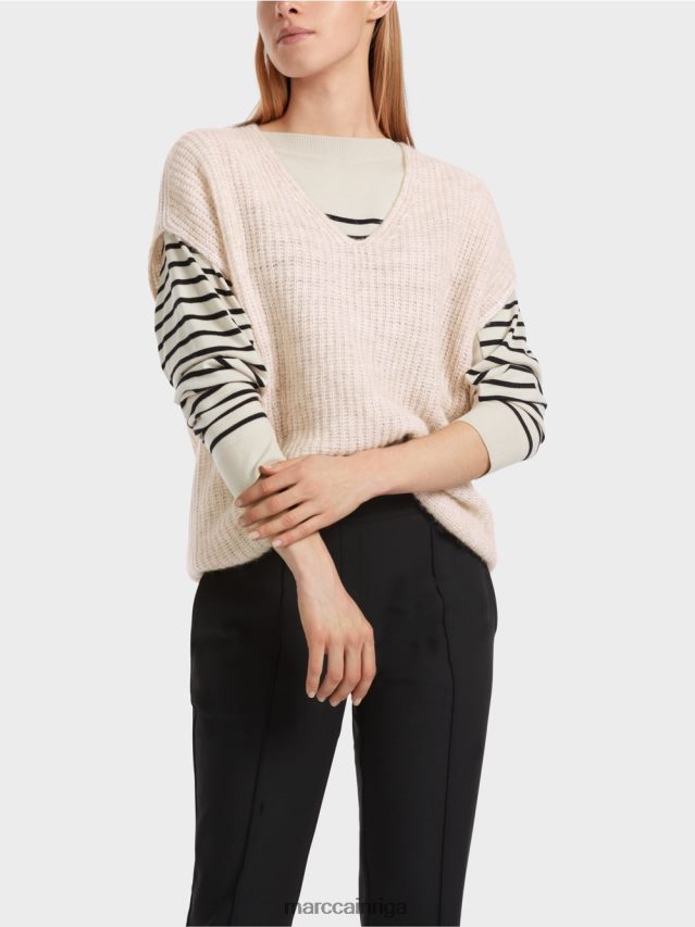 apģērbs Mandeļu piens VRBHXD1053 Marc Cain slipover 100 % ražots Vācijā