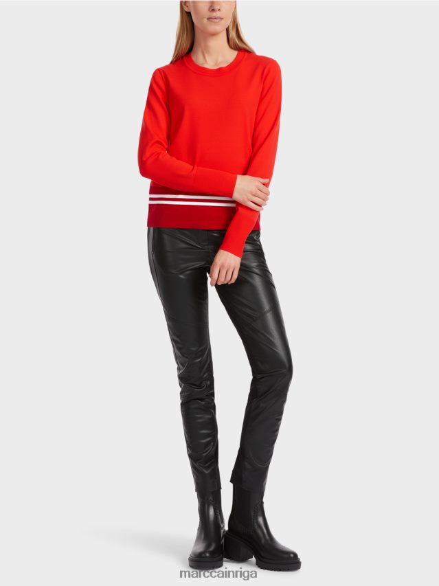 apģērbs campari VRBHXD1048 Marc Cain "pārdomāt kopā" ​​vilnas džemperis