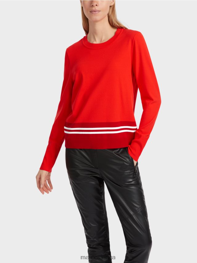 apģērbs campari VRBHXD1048 Marc Cain \"pārdomāt kopā\" ​​vilnas džemperis