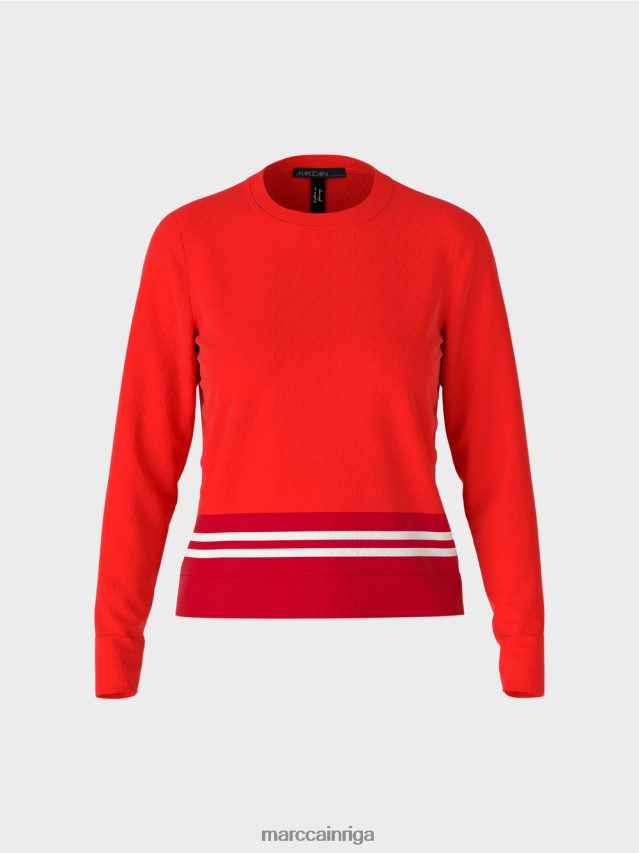 apģērbs campari VRBHXD1048 Marc Cain \"pārdomāt kopā\" ​​vilnas džemperis